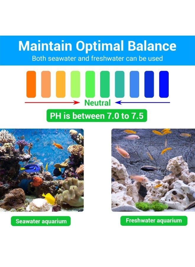 وسائط الترشيح، 12 في 1 وسائط بيولوجية لفلتر حوض سمك: حلقات سيراميك، كربون منشط، كرات بيو لوسائط الترشيح البيولوجي للمياه العذبة والمالحة، مناسبة لحوض أسماك الكوي وبرك ومرشحات العلبة (500g مع كيس شبكي) من مستلزمات احواض السمك - Image 5